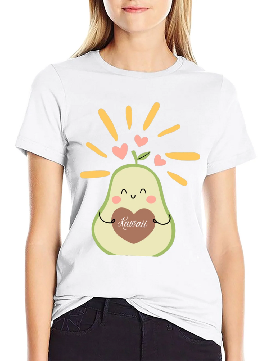 Kawaii Avocado Graphic Tee - Cute & Stylish T-Shirt product image 5