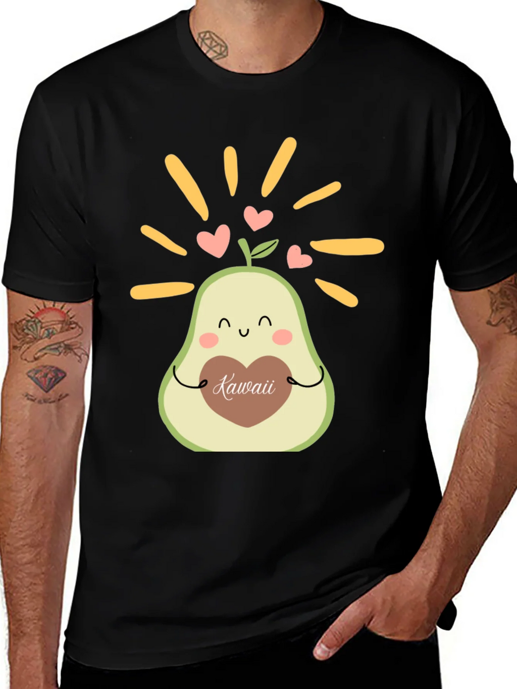 Kawaii Avocado Graphic Tee - Cute & Stylish T-Shirt product image 1