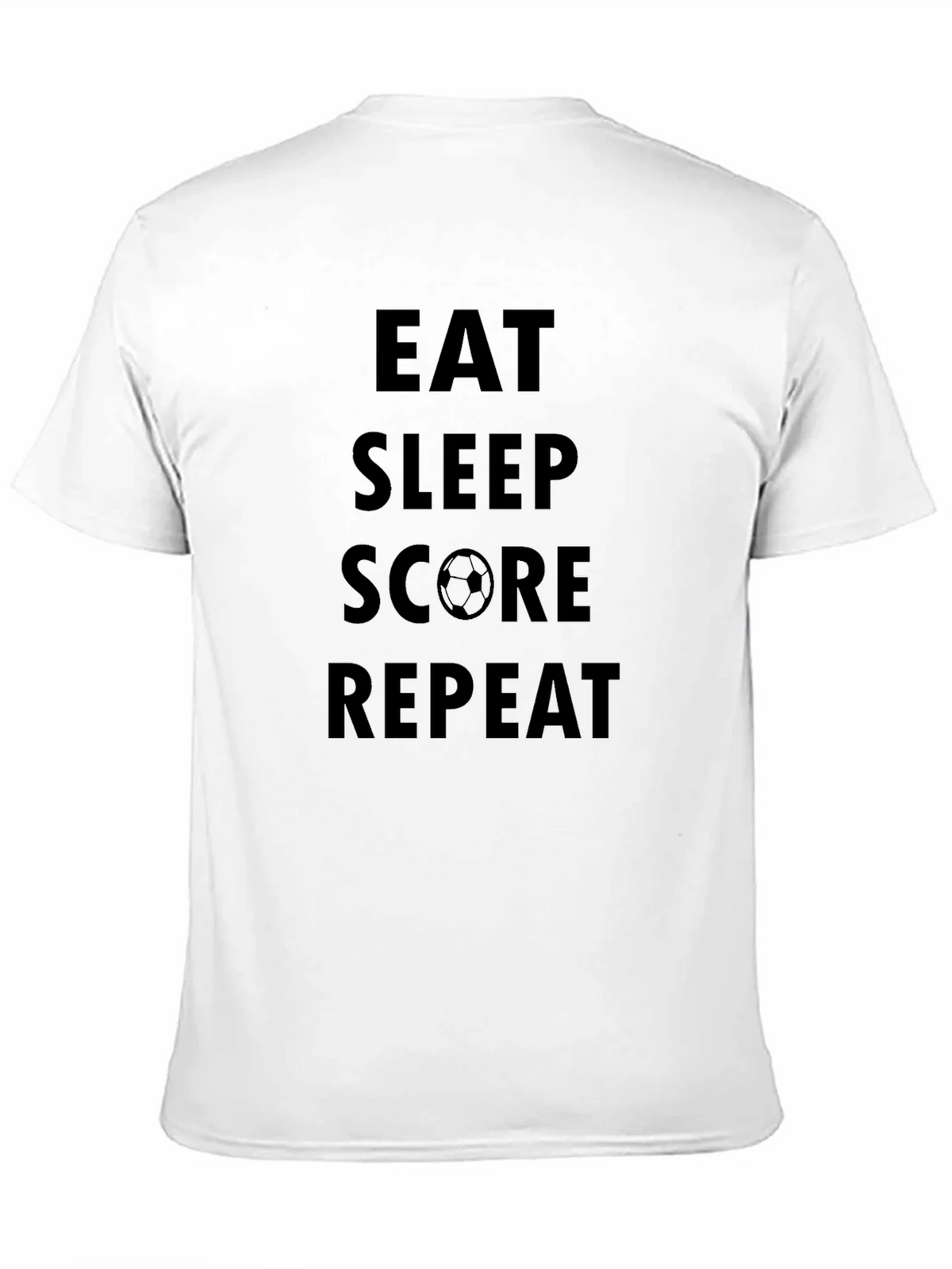 Eat Sleep Score Repeat Black T-Shirt product image 9