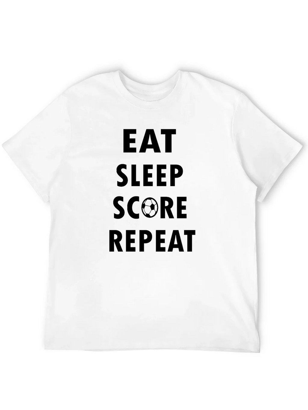 Eat Sleep Score Repeat Black T-Shirt product image 10
