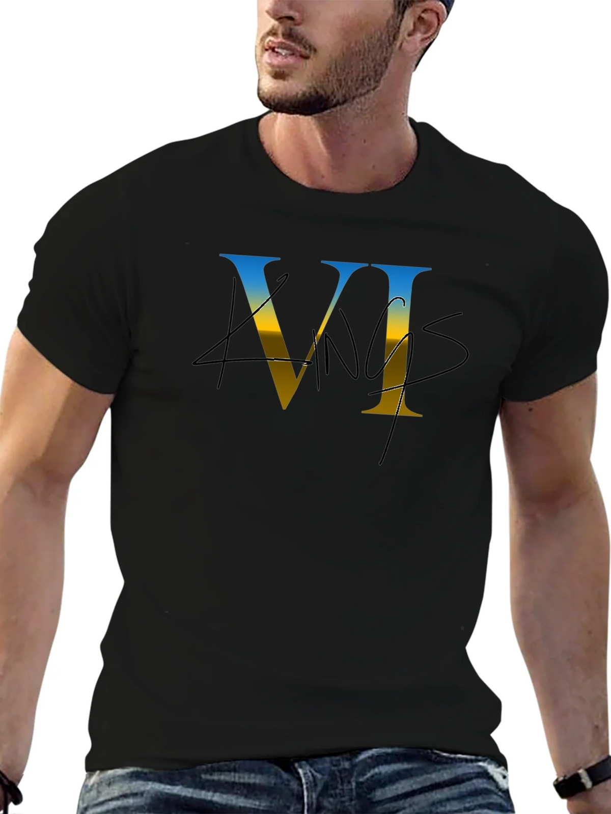 4 Kings VI Black Graphic Tee product image 6