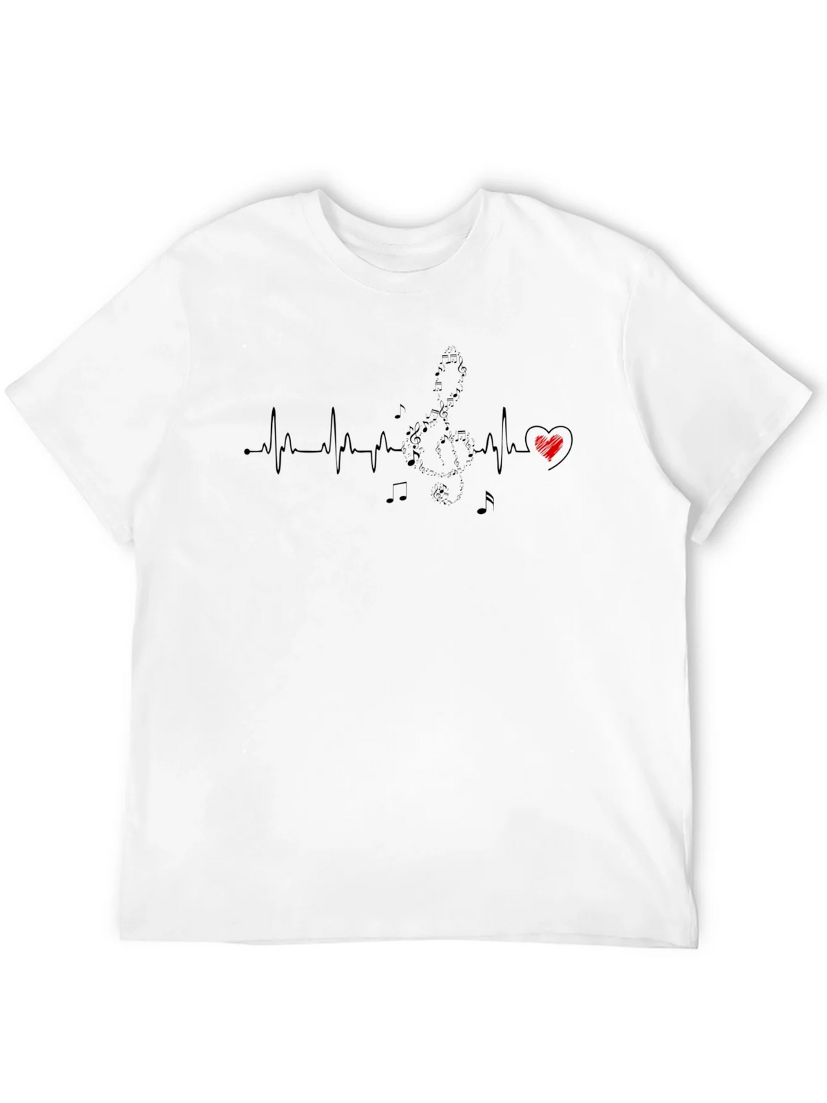 Musical Heartbeat Graphic T-Shirt - Black product image 11