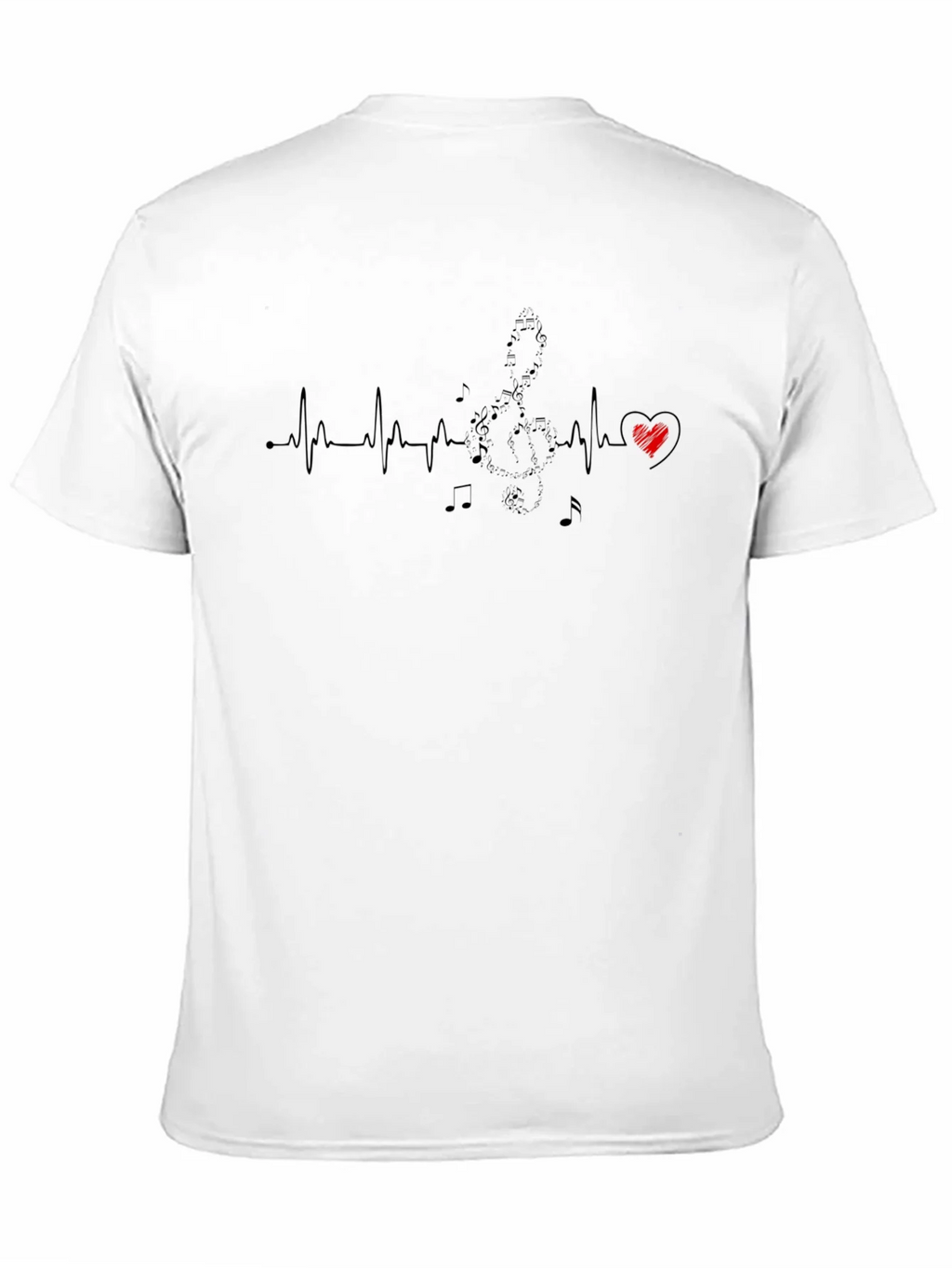 Musical Heartbeat Graphic T-Shirt - Black product image 10
