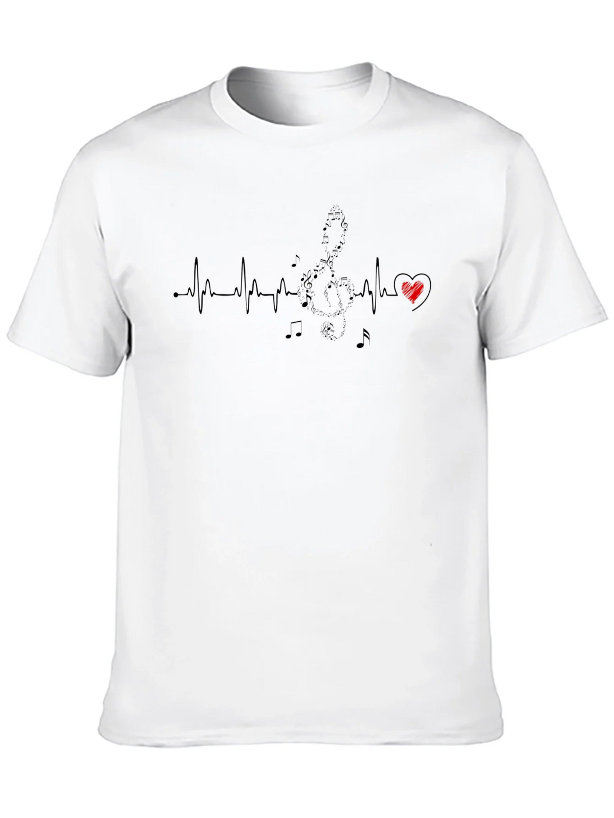 Musical Heartbeat Graphic T-Shirt - Black product image 9