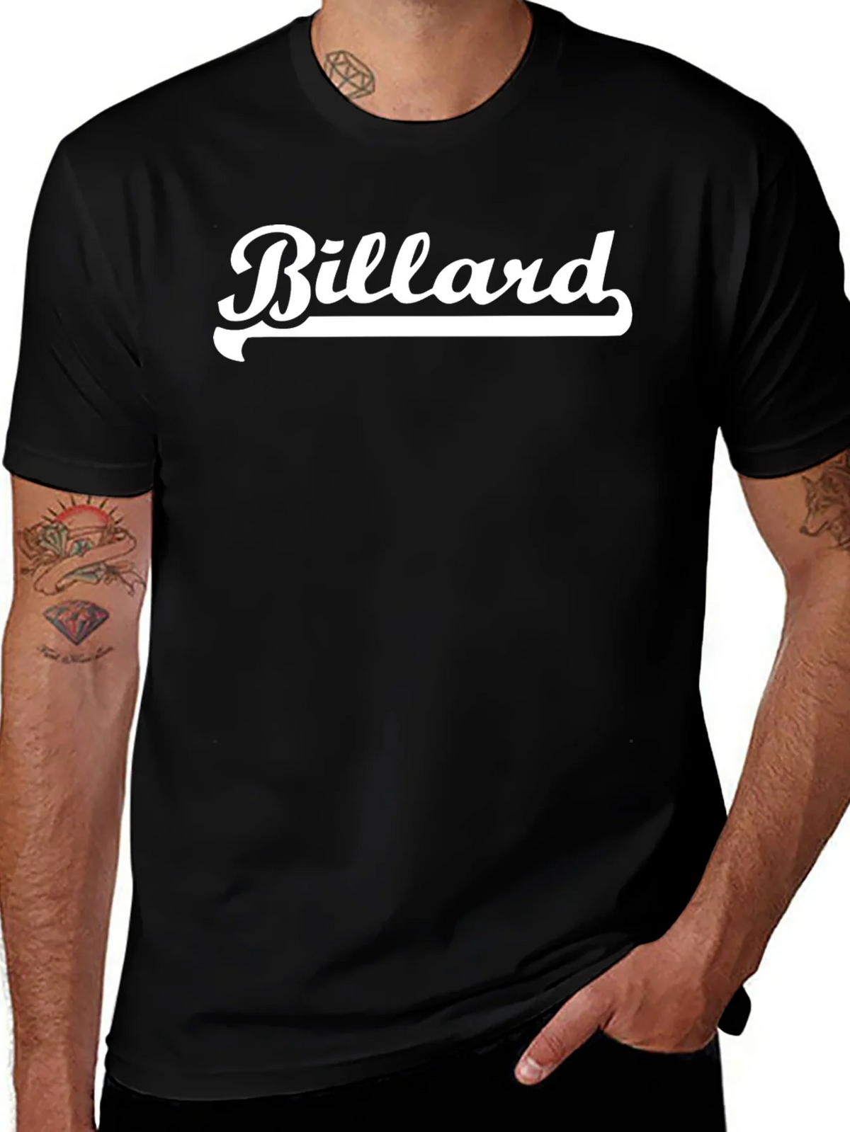 Billiard Graphic Tee - Cool & Casual Black T-Shirt product image 1
