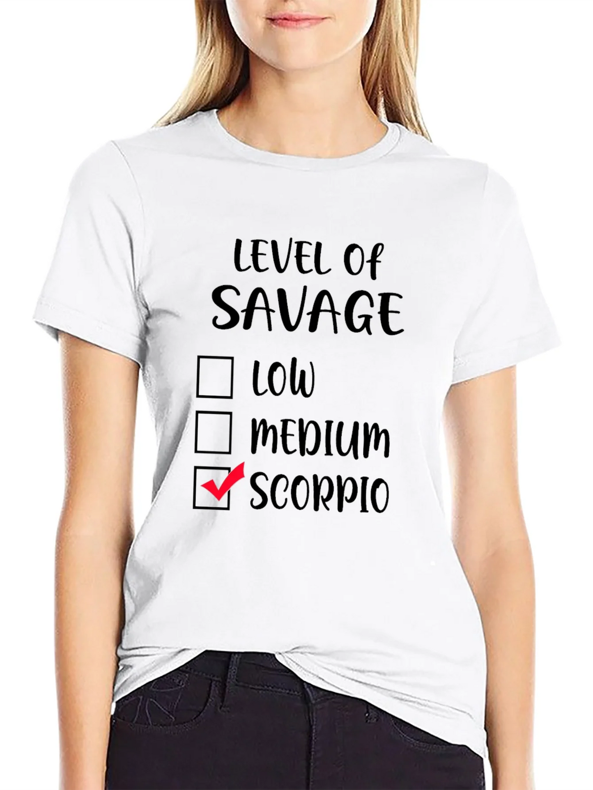 Level of Savage Scorpio Black T-Shirt product image 8