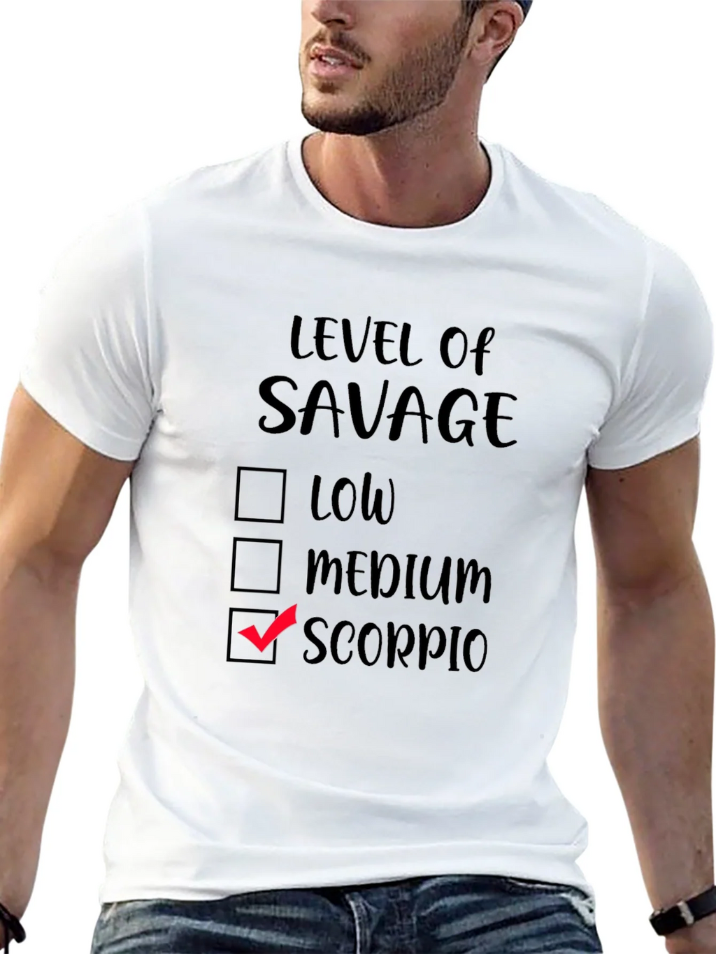 Level of Savage Scorpio Black T-Shirt product image 12