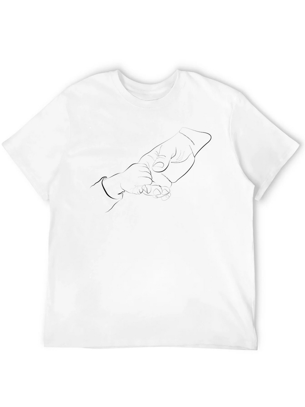 Mens Black Graphic Tee - Hands Design product image 11
