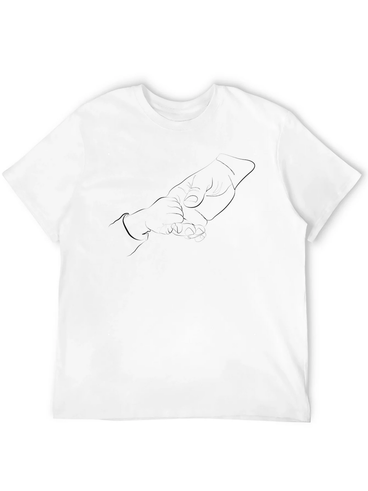 Mens Black Graphic Tee - Hands Design product image 11