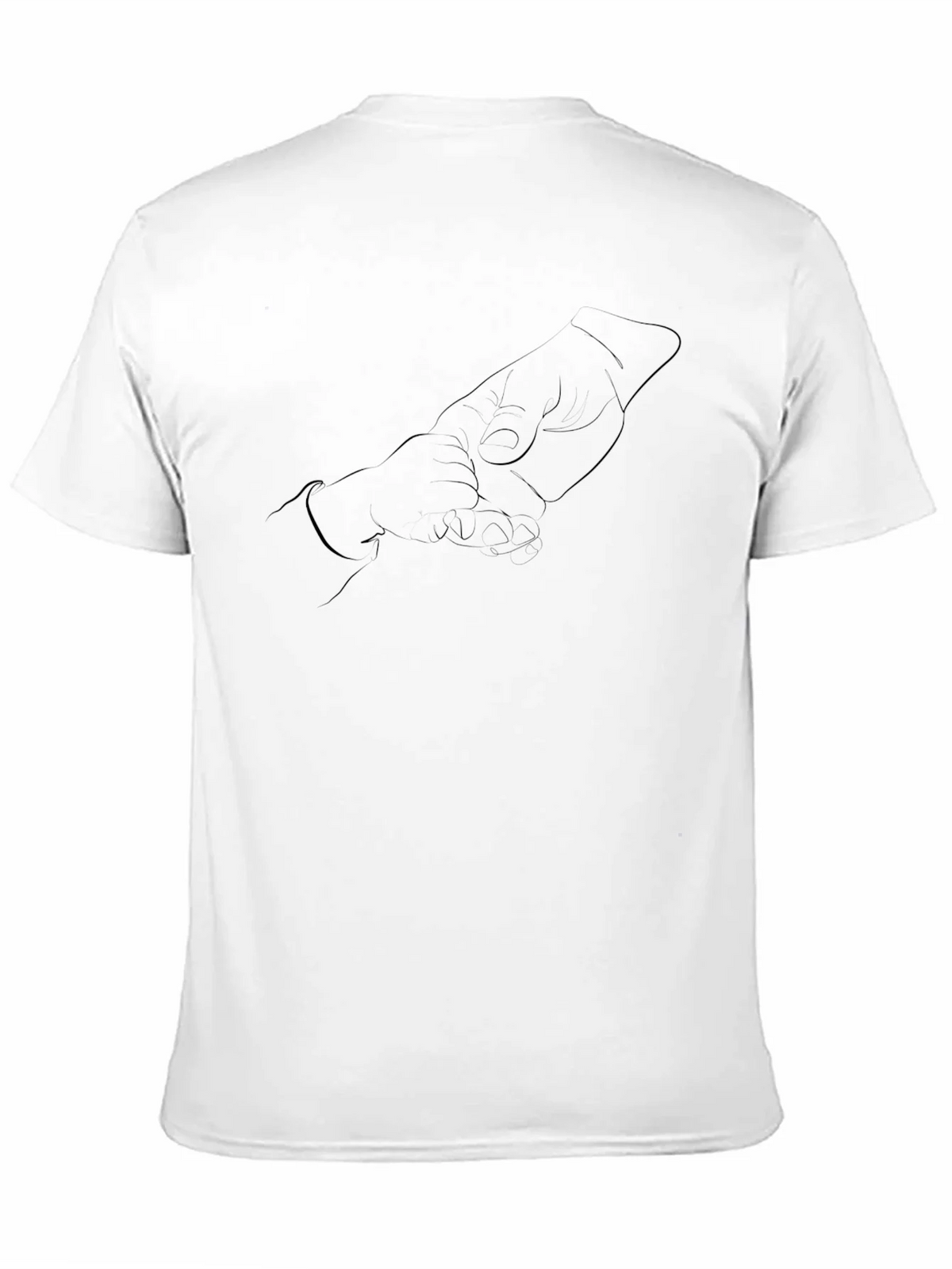 Mens Black Graphic Tee - Hands Design product image 10