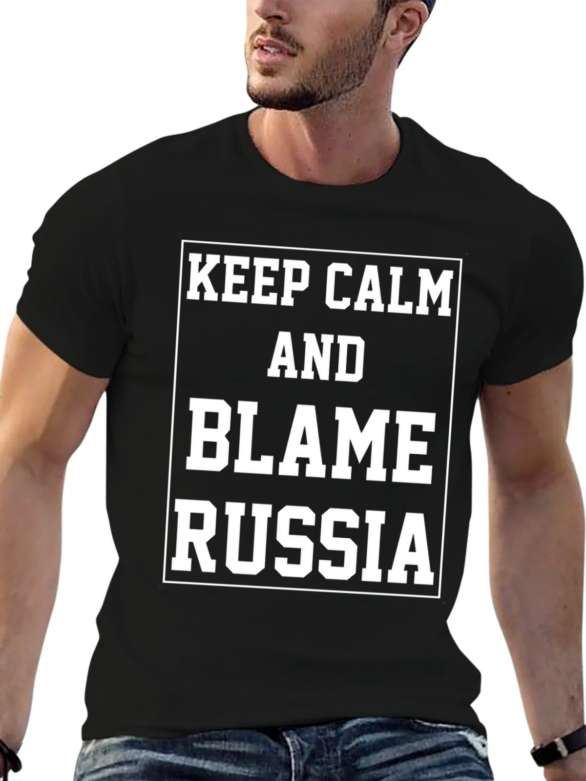 Keep Calm Blame Russia T-Shirt product image 5
