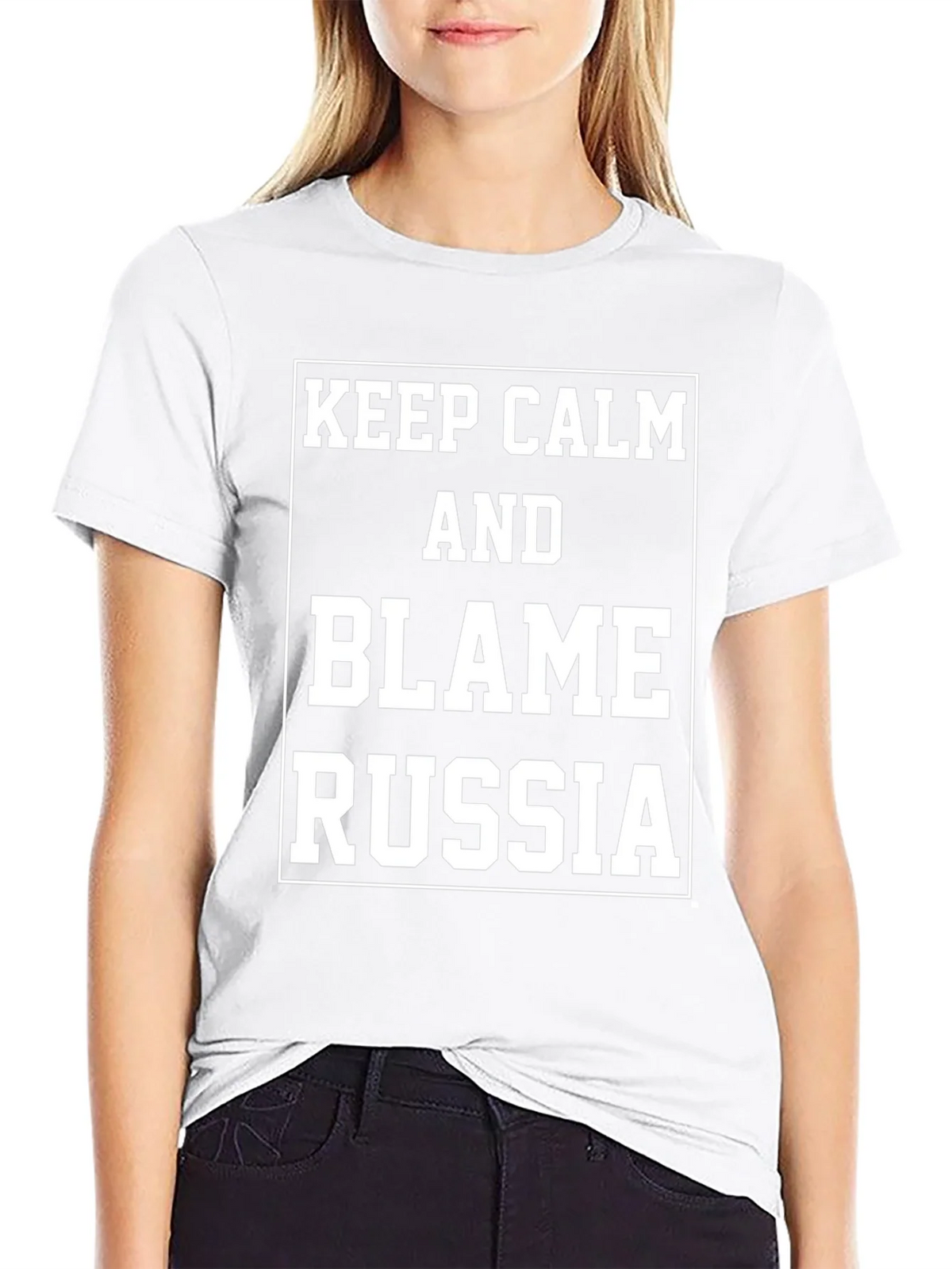 Keep Calm Blame Russia T-Shirt product image 7