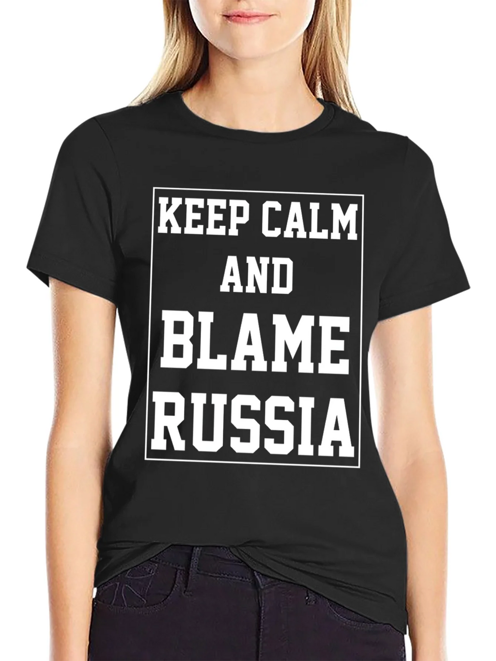 Keep Calm Blame Russia T-Shirt product image 2
