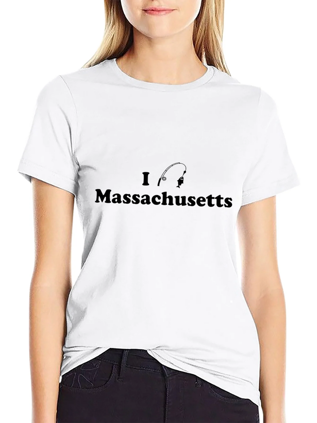 I Love Massachusetts Fishing T-Shirt product image 8