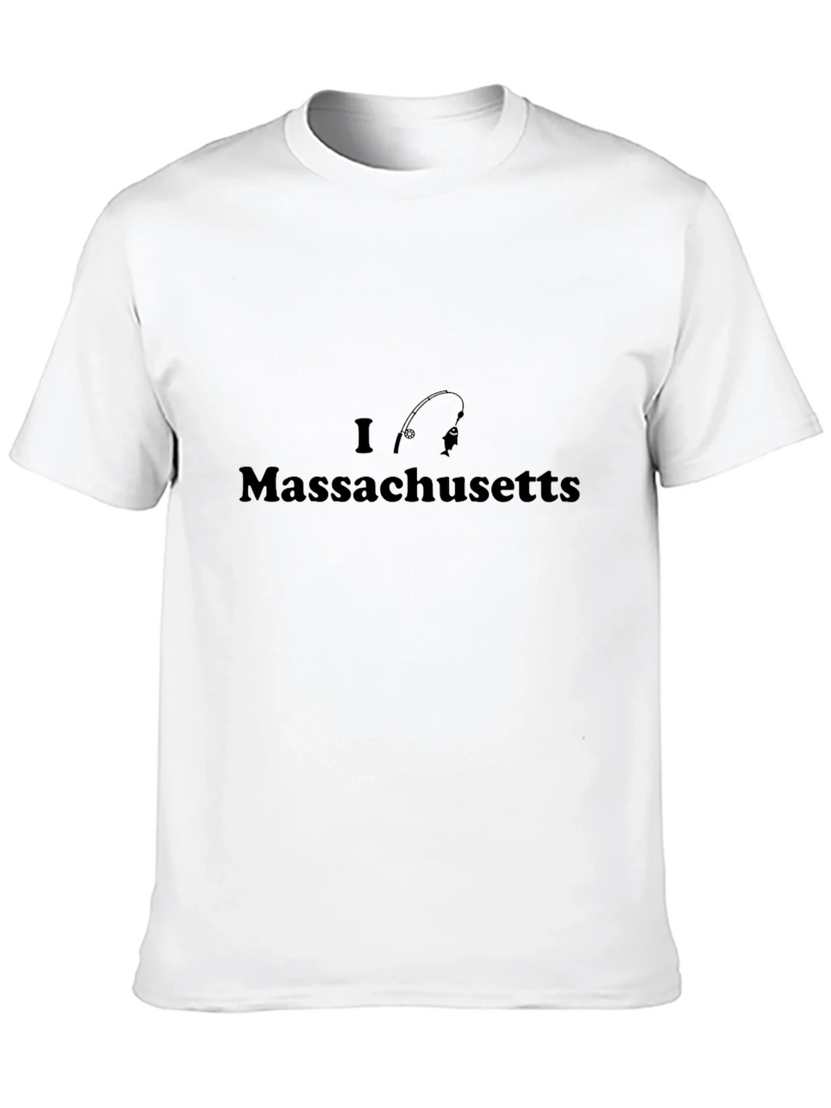 I Love Massachusetts Fishing T-Shirt product image 9