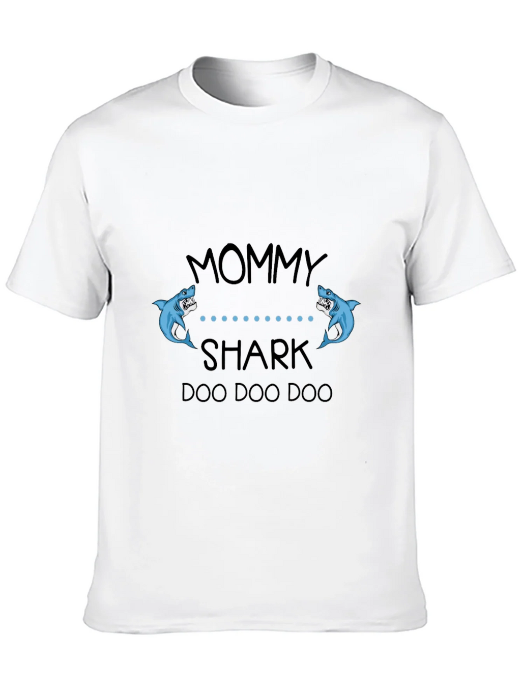 Mommy Shark Black Graphic T-Shirt product image 9