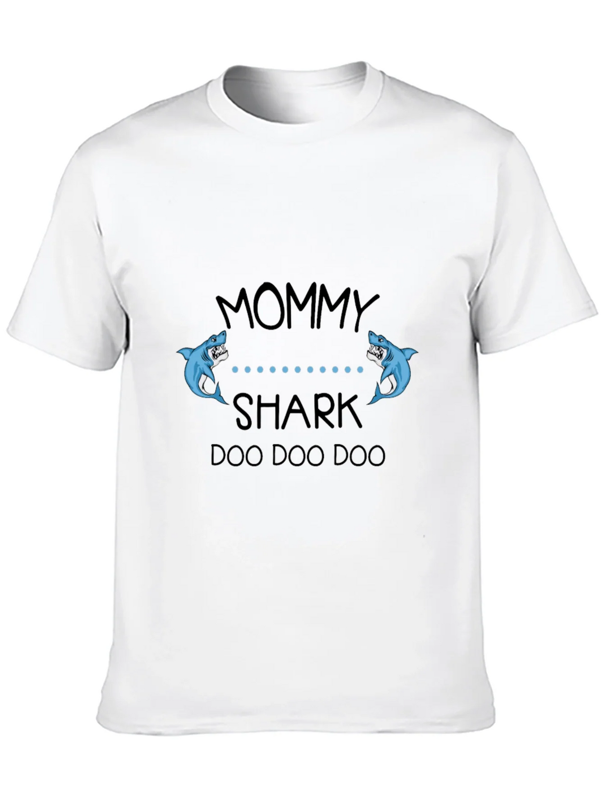 Mommy Shark Black Graphic T-Shirt product image 9
