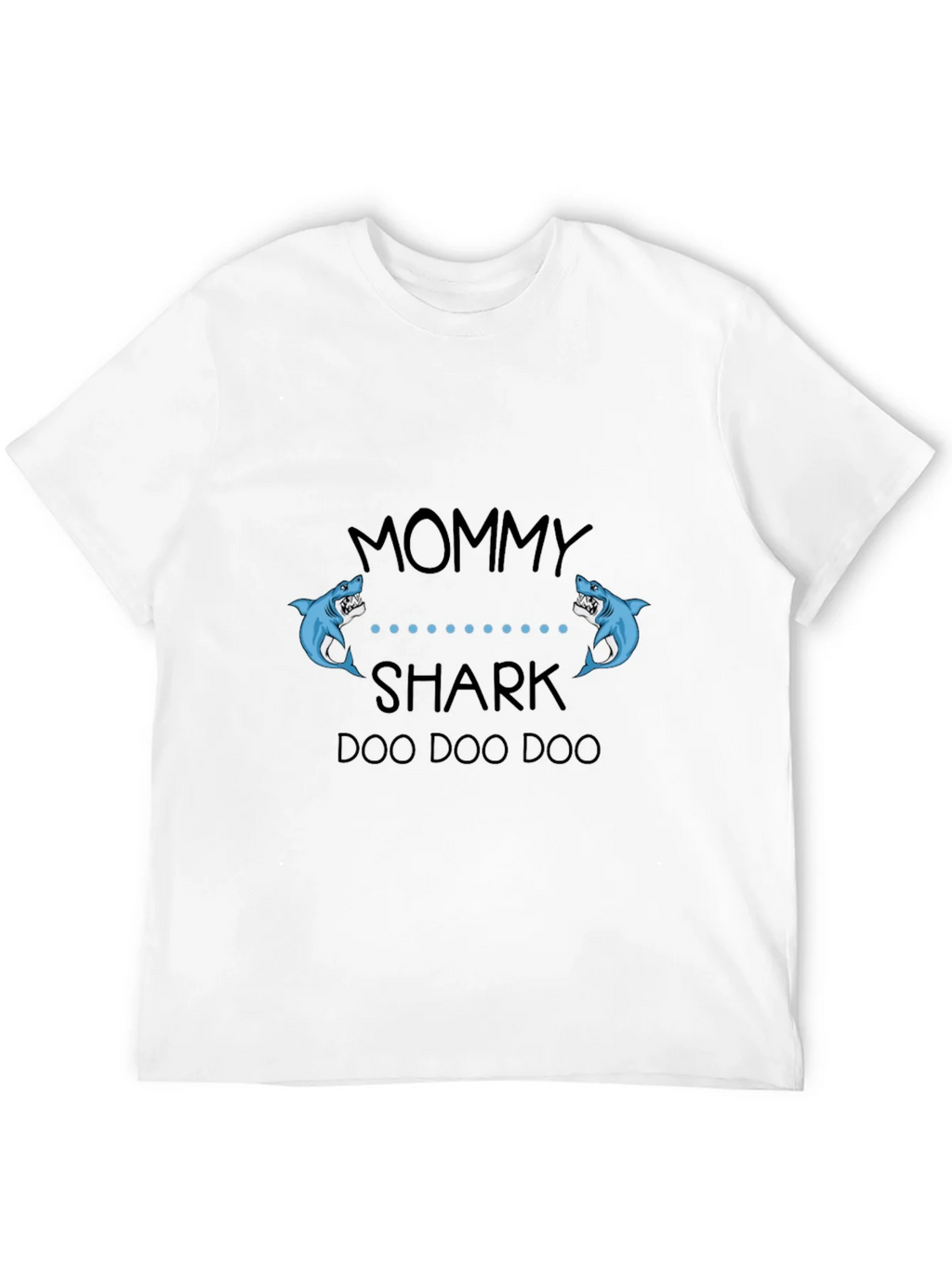 Mommy Shark Black Graphic T-Shirt product image 11