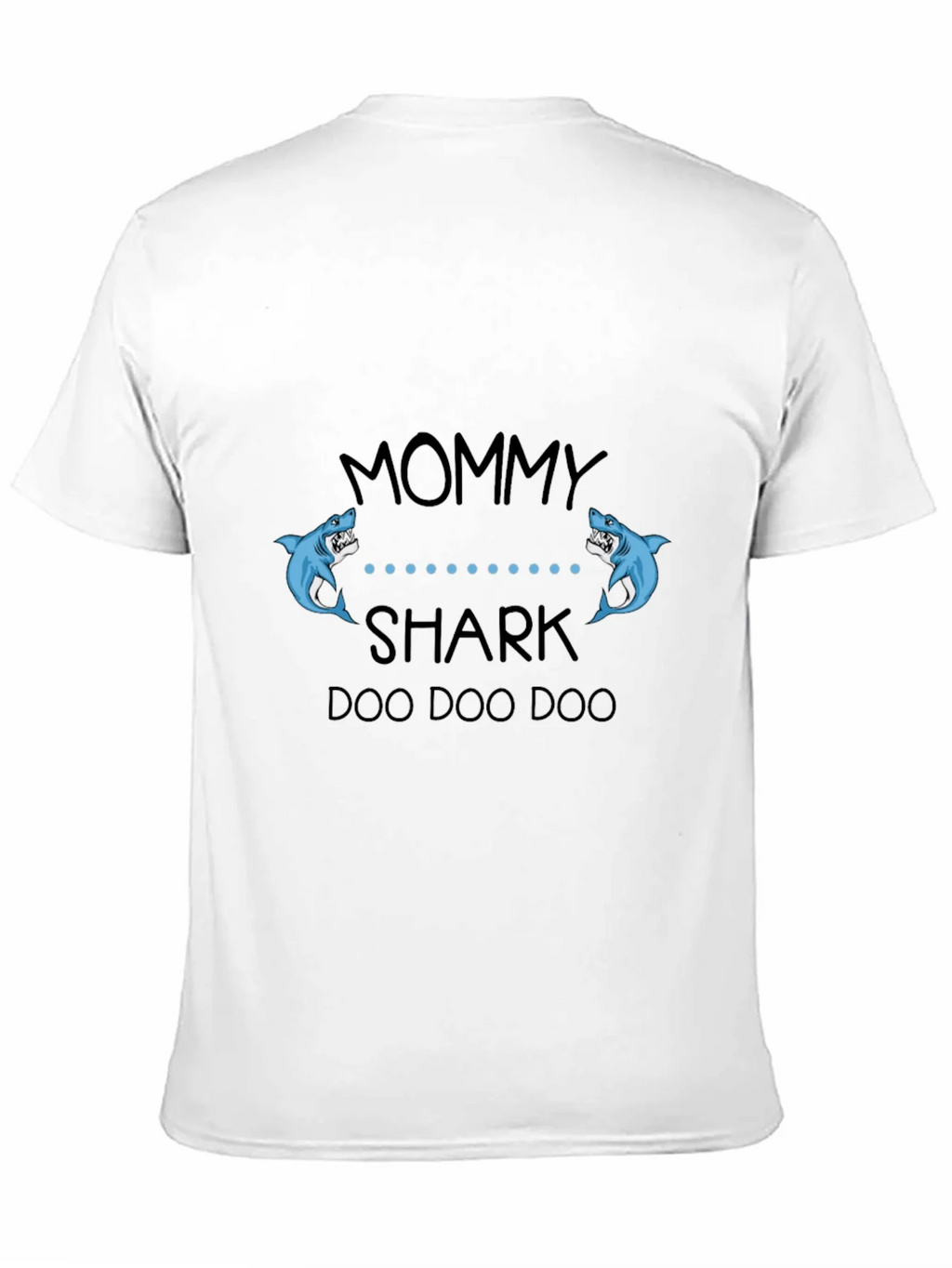 Mommy Shark Black Graphic T-Shirt product image 10