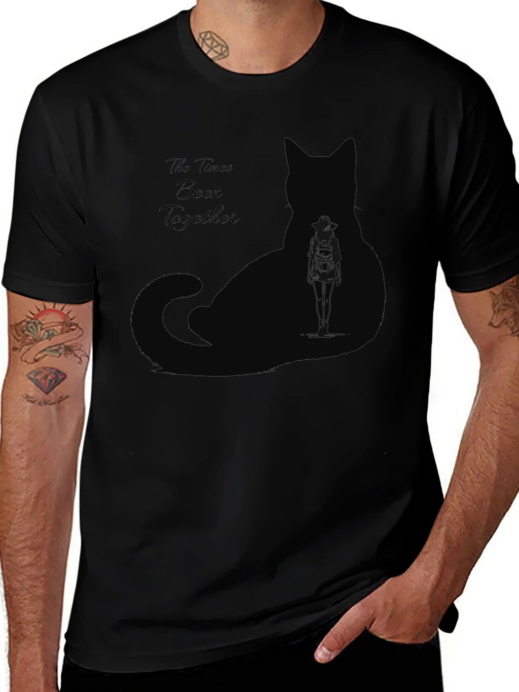 Cat & Cocktails T-Shirt - The Times Been Together product image 1