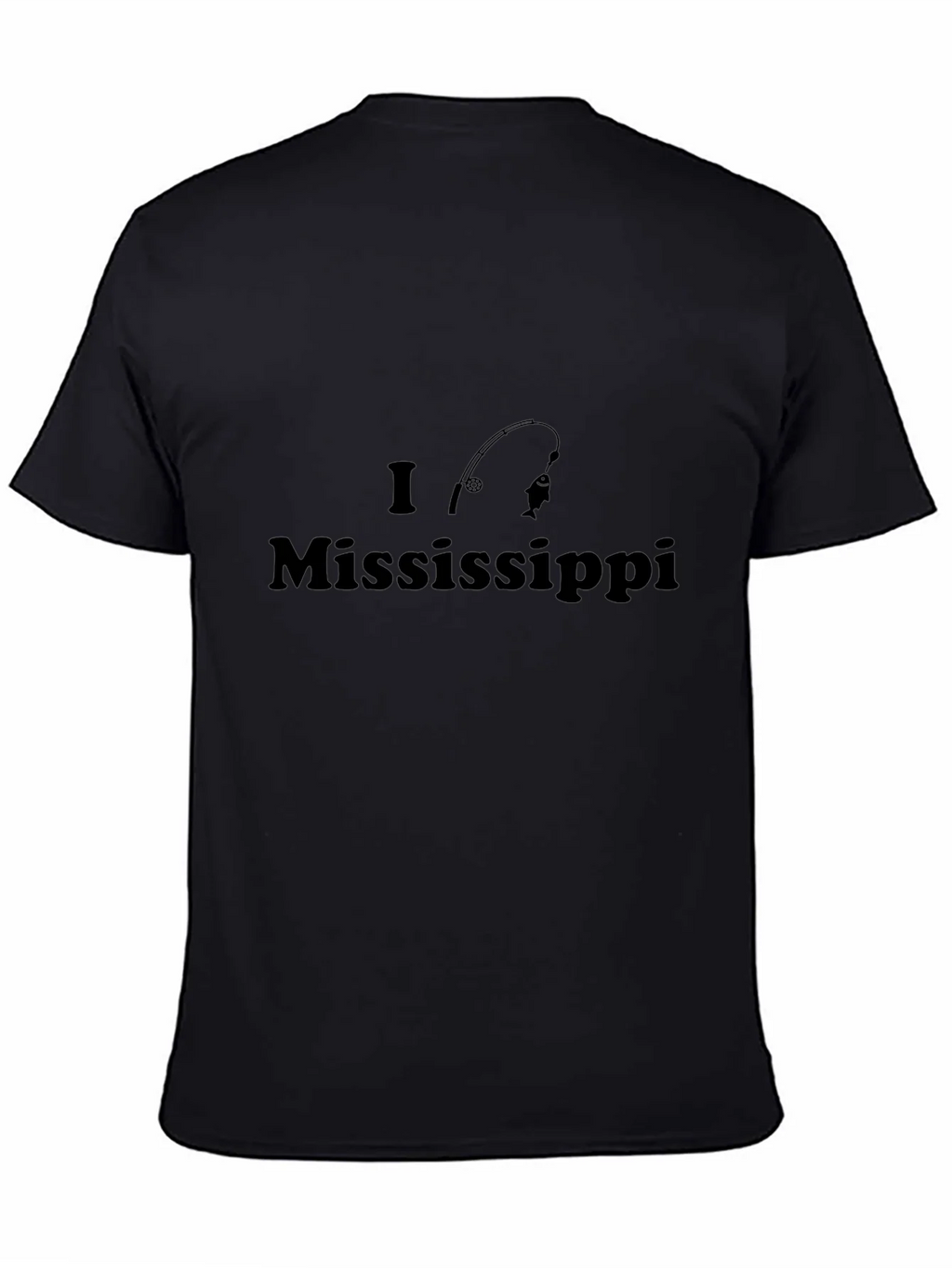 I Love Mississippi Fishing T-Shirt - Black product image 4