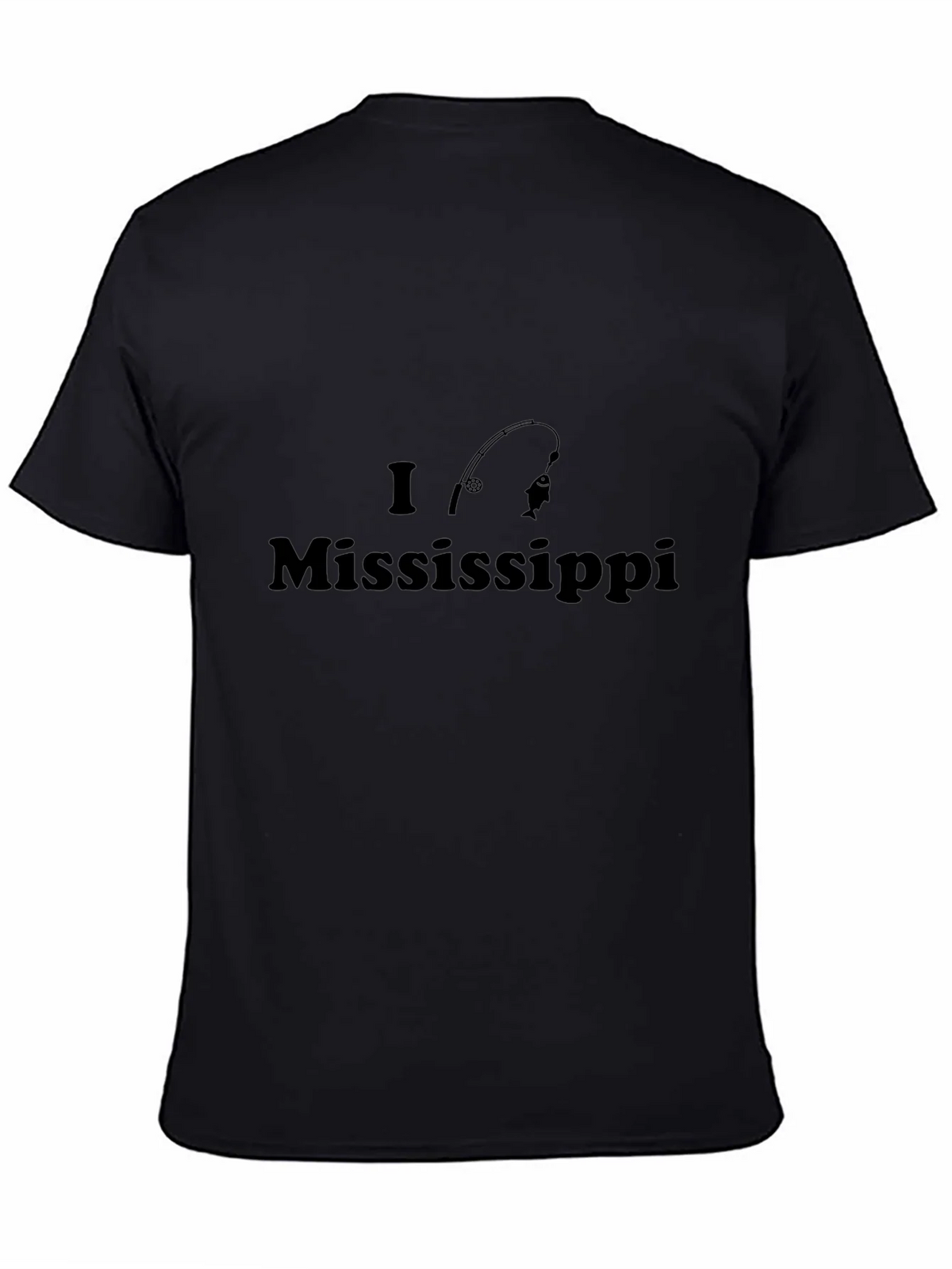 I Love Mississippi Fishing T-Shirt - Black product image 4