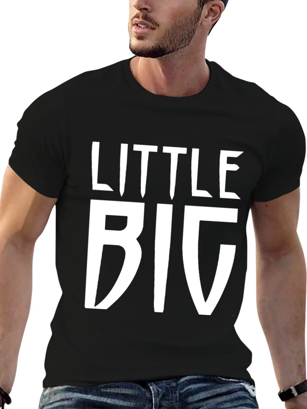 Little Big Black T-Shirt - Novelty Graphic Tee product image 6