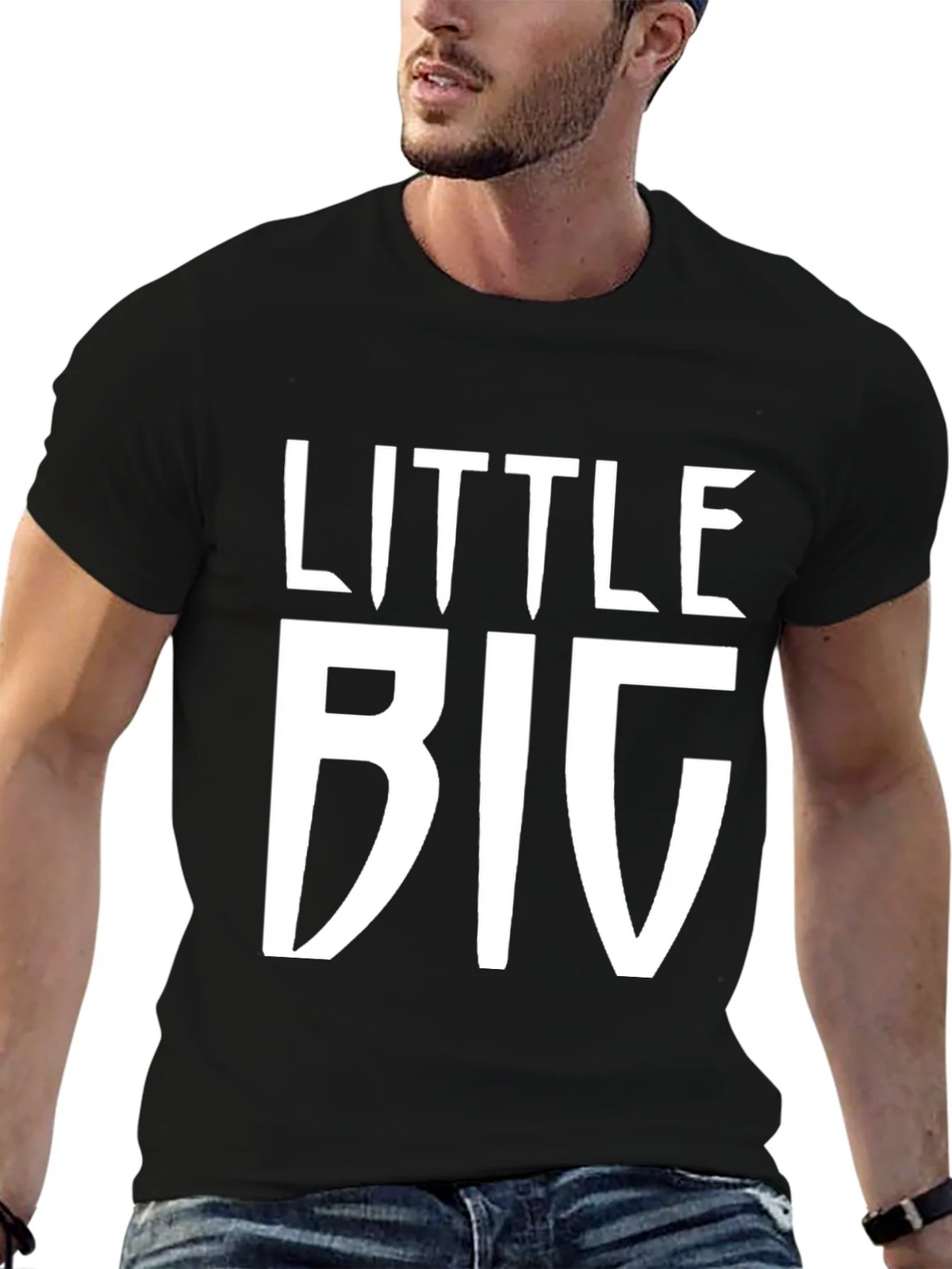Little Big Black T-Shirt - Novelty Graphic Tee product image 6