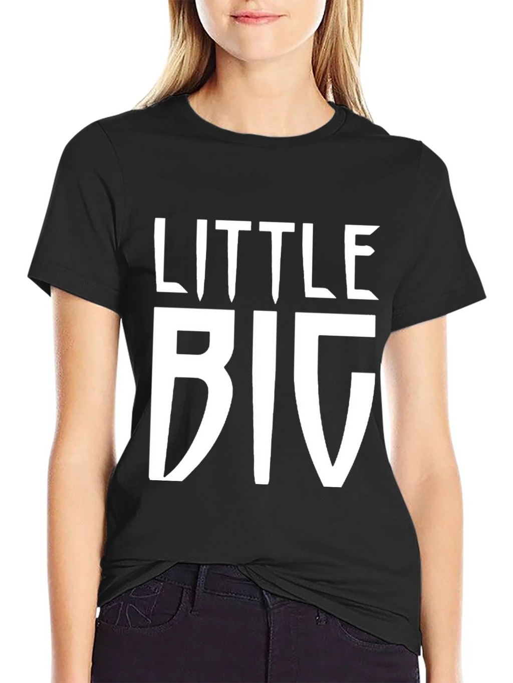Little Big Black T-Shirt - Novelty Graphic Tee product image 2