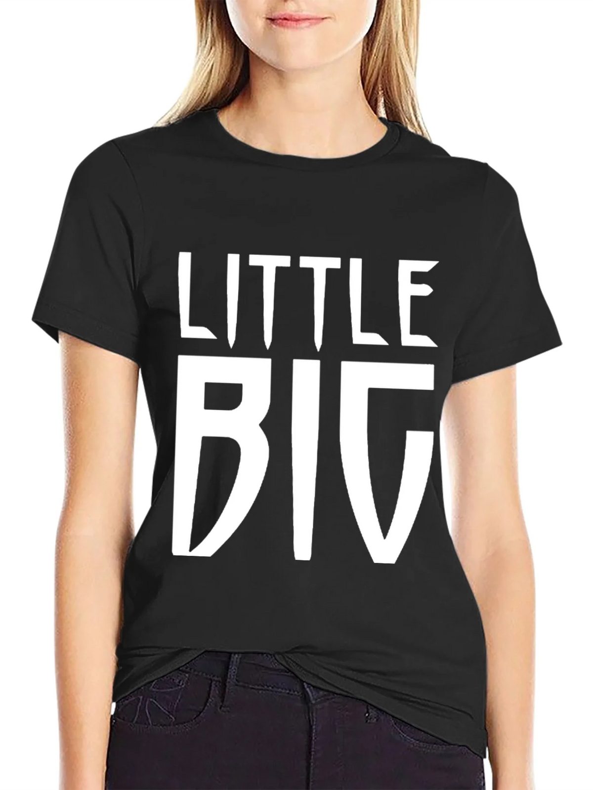 Little Big Black T-Shirt - Novelty Graphic Tee product image 2