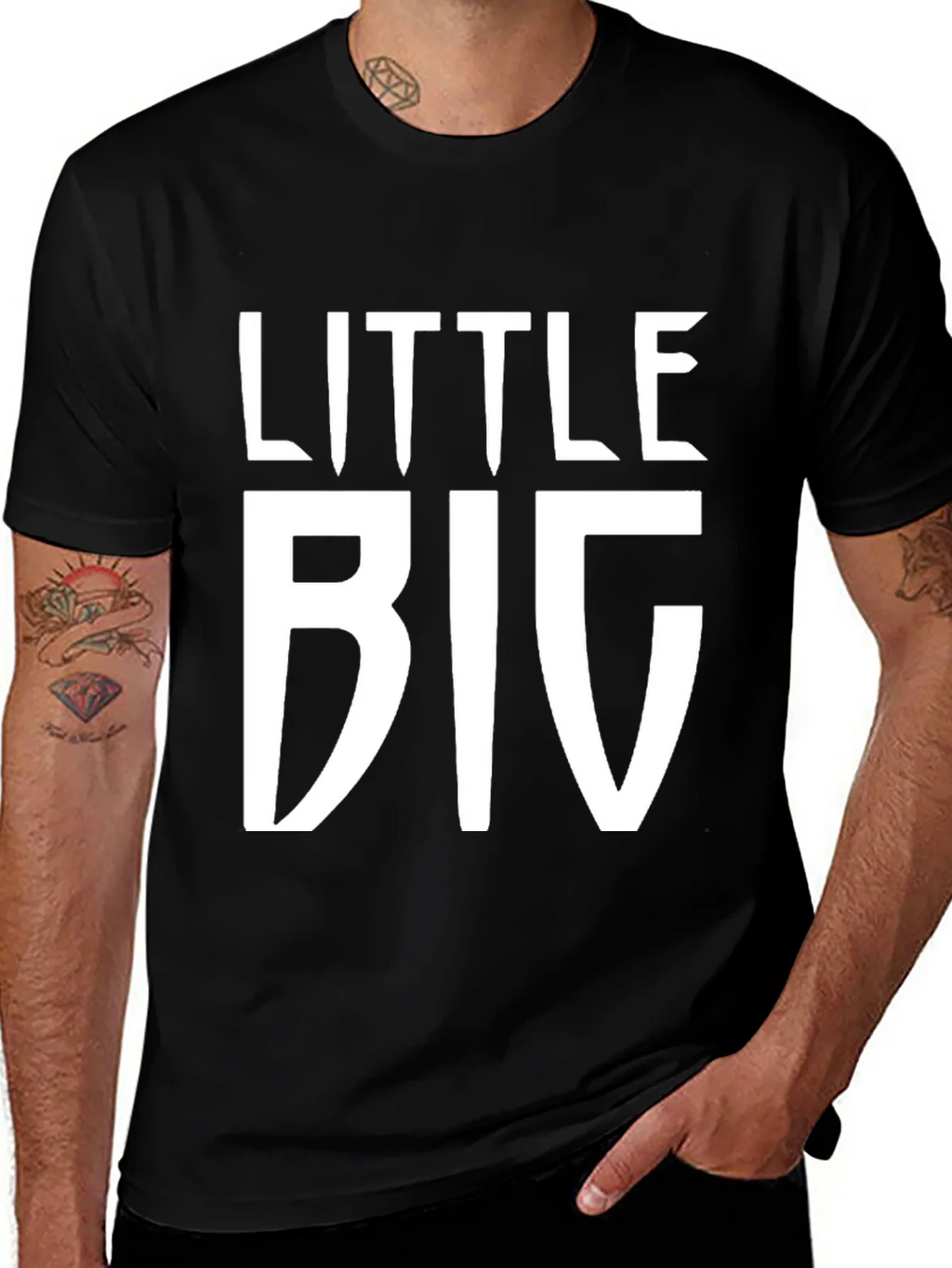 Little Big Black T-Shirt - Novelty Graphic Tee product image 1