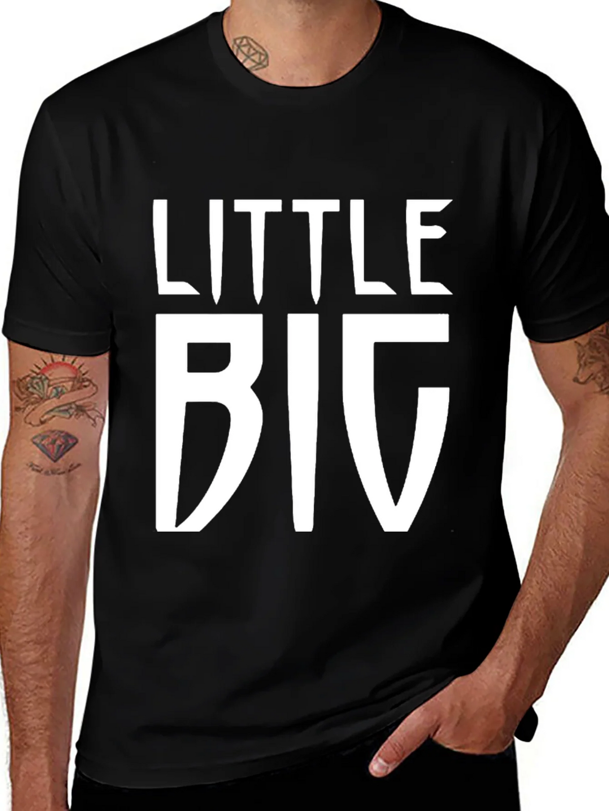 Little Big Black T-Shirt - Novelty Graphic Tee product image 1