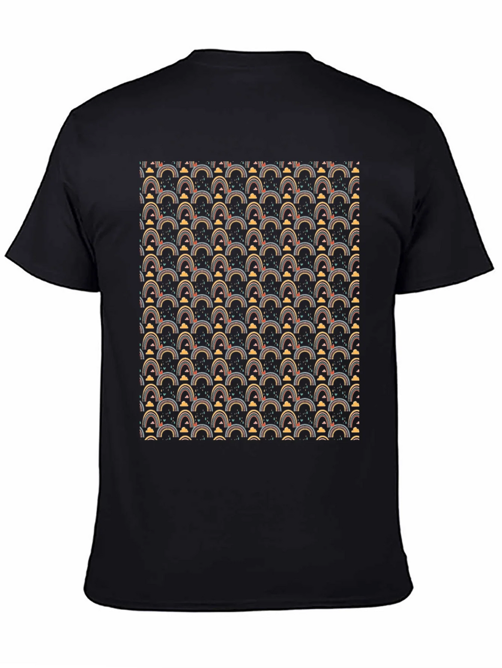 Rainbow Pattern Crew Neck T-Shirt product image 4