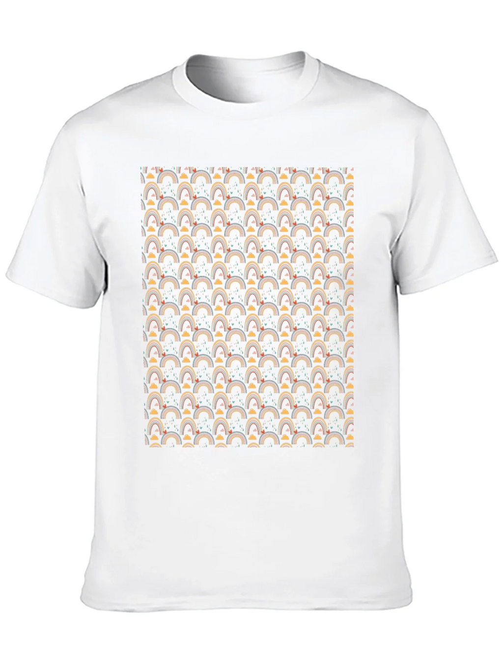 Rainbow Pattern Crew Neck T-Shirt product image 9