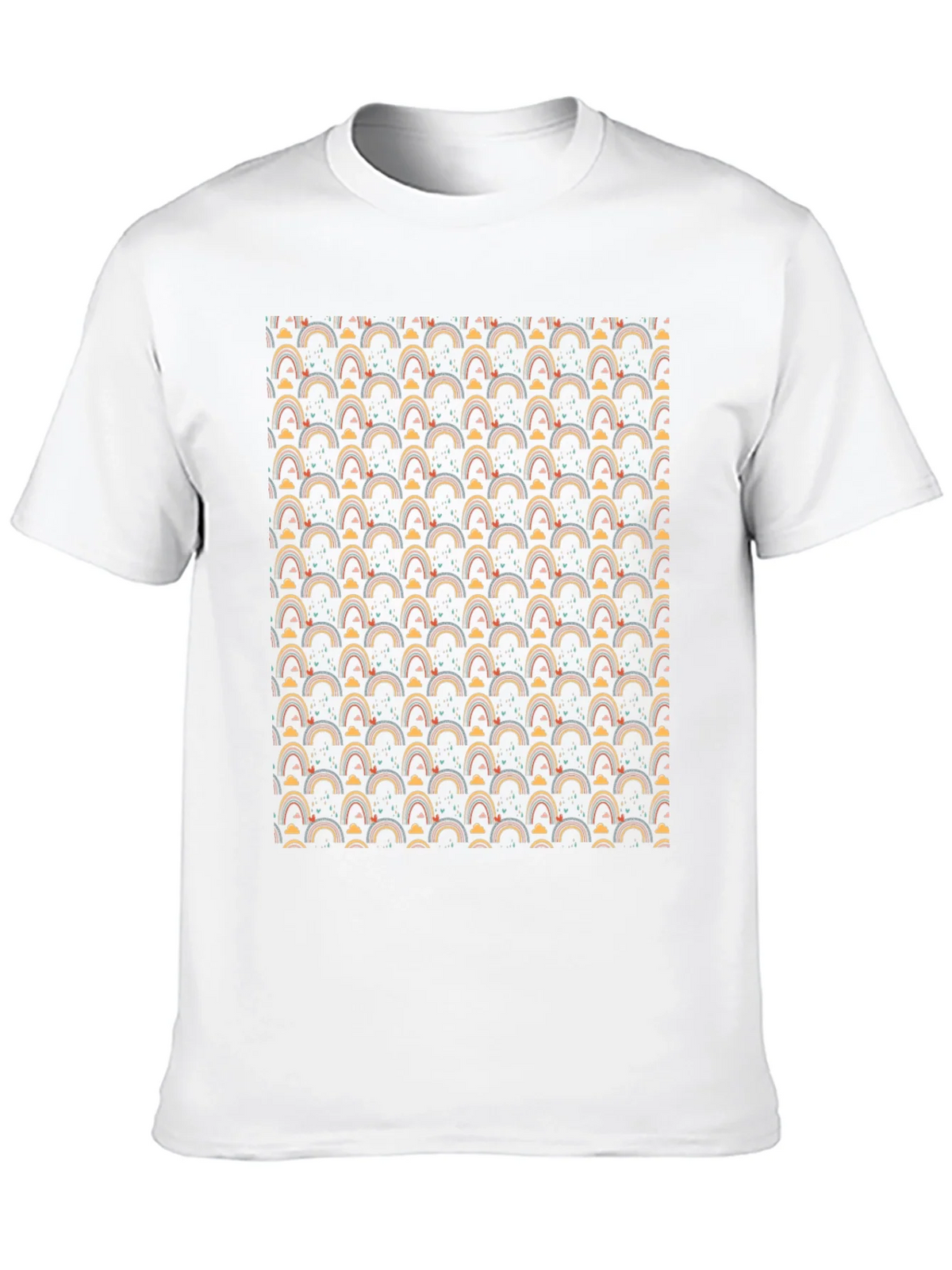 Rainbow Pattern Crew Neck T-Shirt product image 9