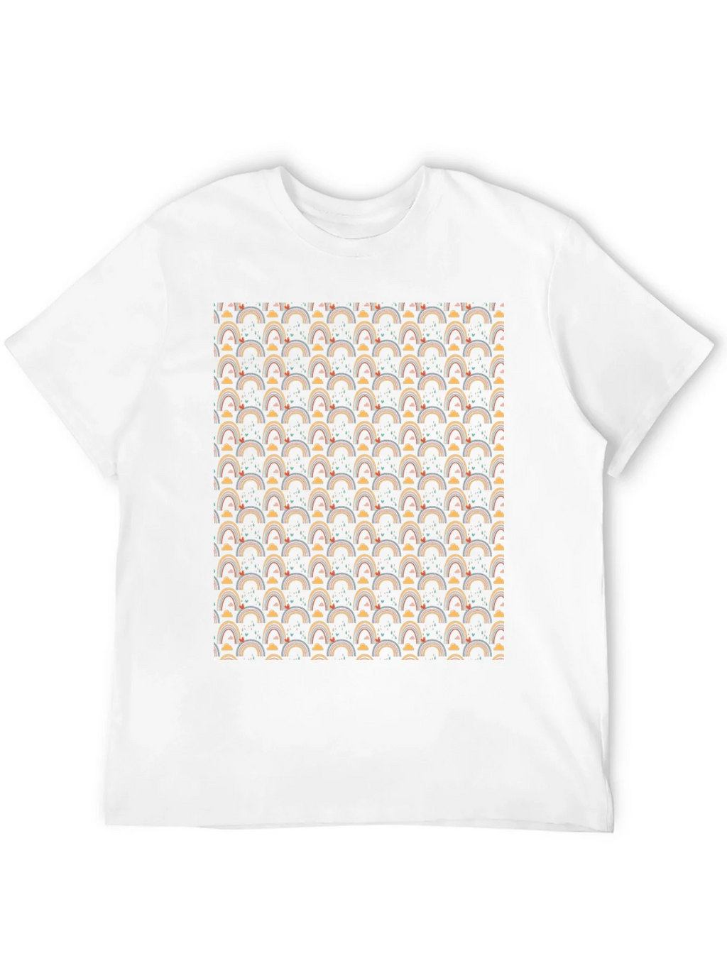 Rainbow Pattern Crew Neck T-Shirt product image 11