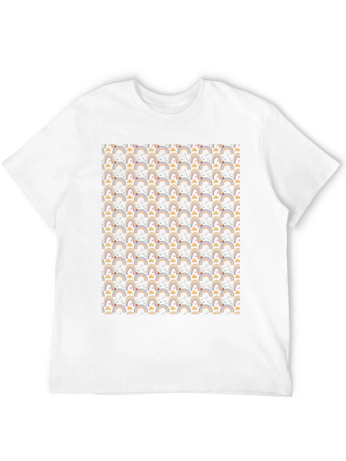Rainbow Pattern Crew Neck T-Shirt product image 11