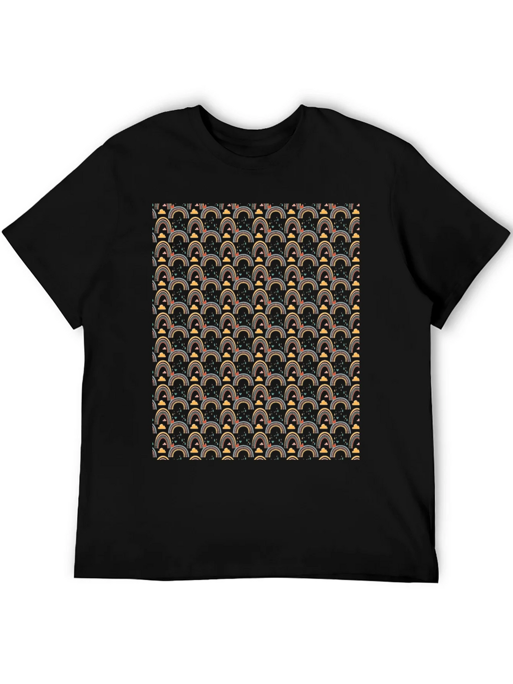 Rainbow Pattern Crew Neck T-Shirt product image 5