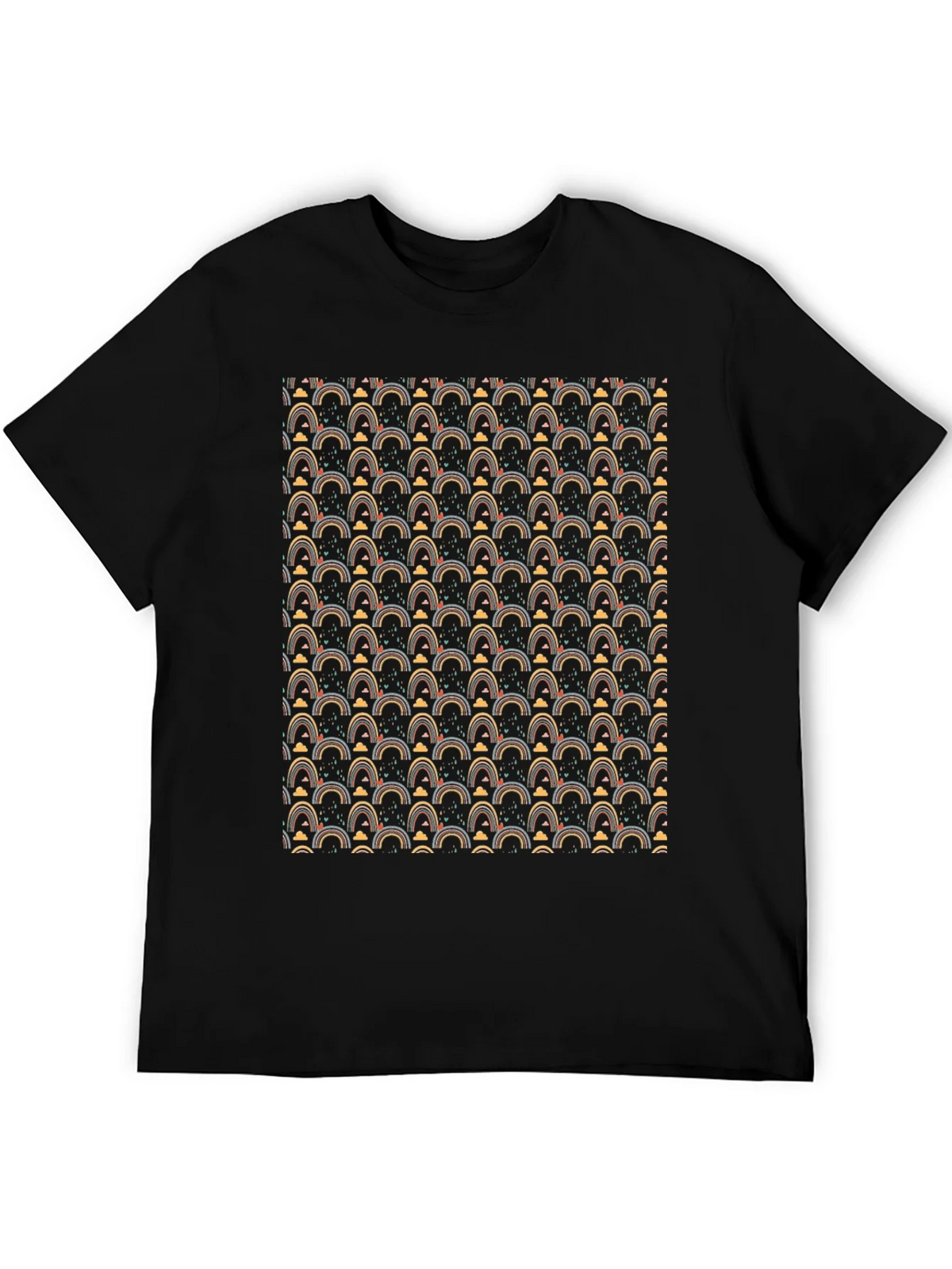 Rainbow Pattern Crew Neck T-Shirt product image 5
