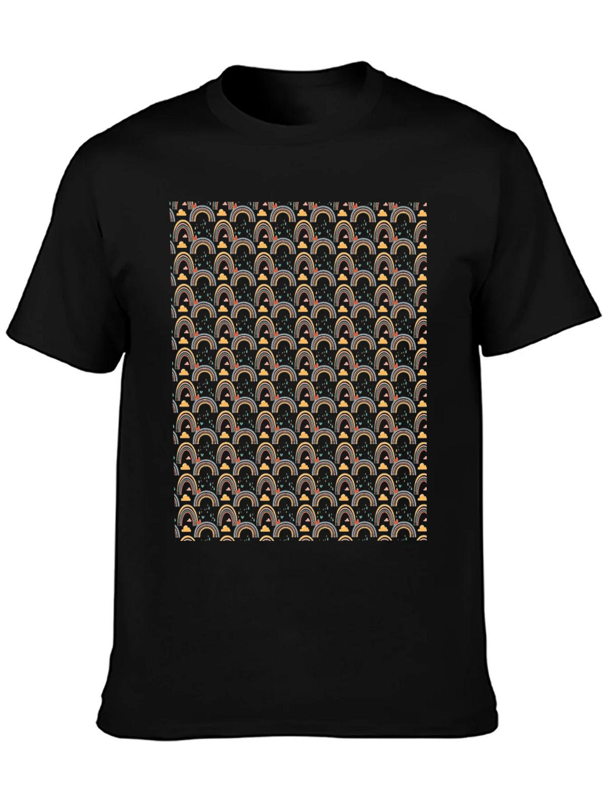 Rainbow Pattern Crew Neck T-Shirt product image 3