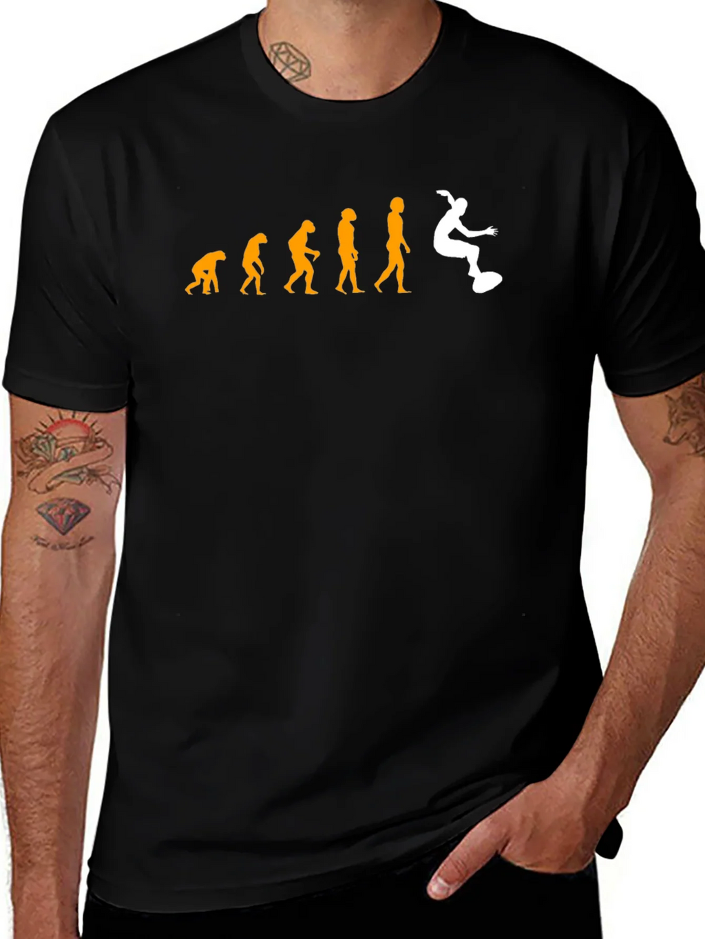 Evolution of Surfing T-Shirt - Black product image 1