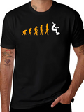 Evolution of Surfing T-Shirt - Black product image 1
