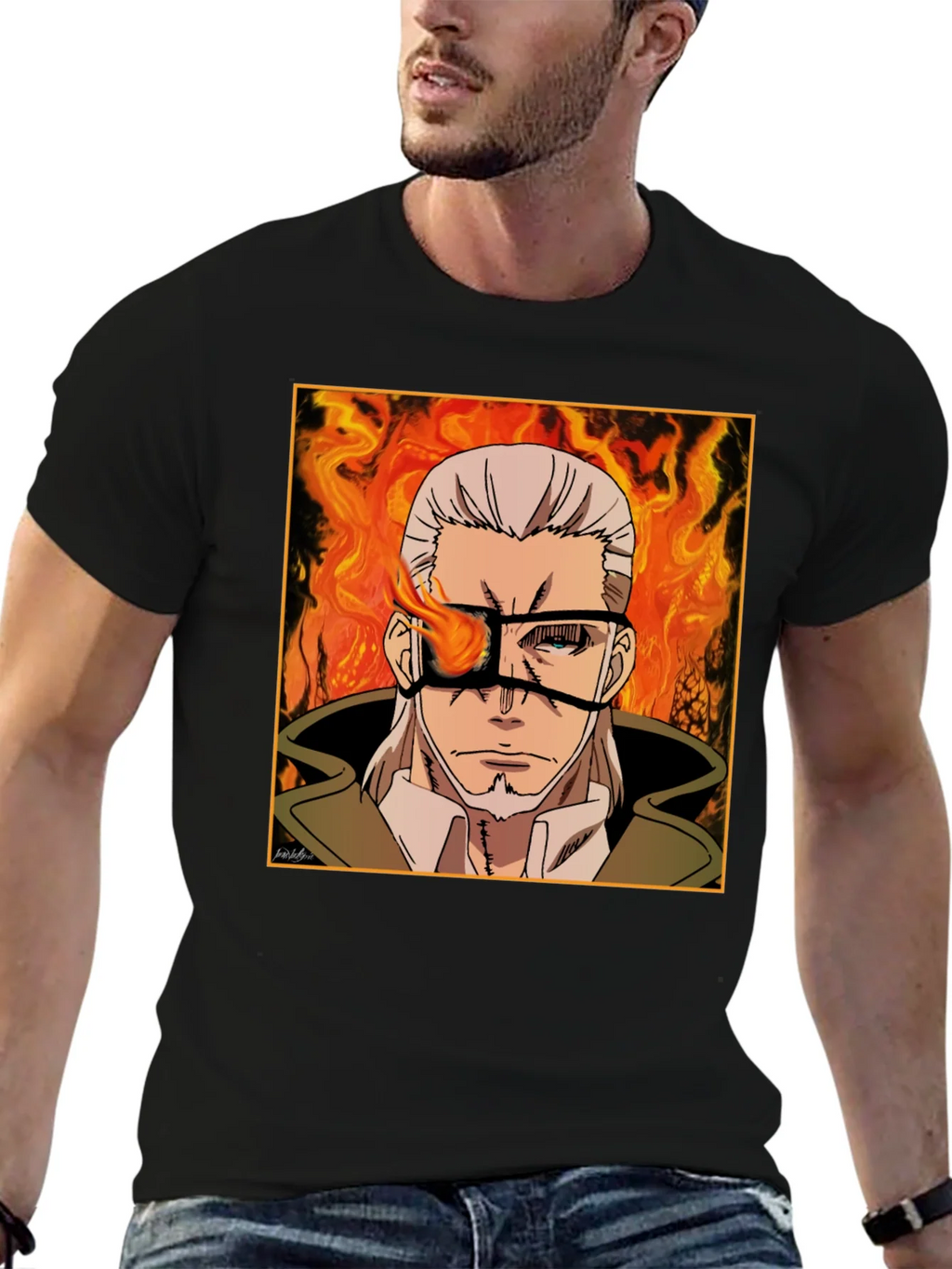 Fire Force Captain Barrett T-Shirt product image 6