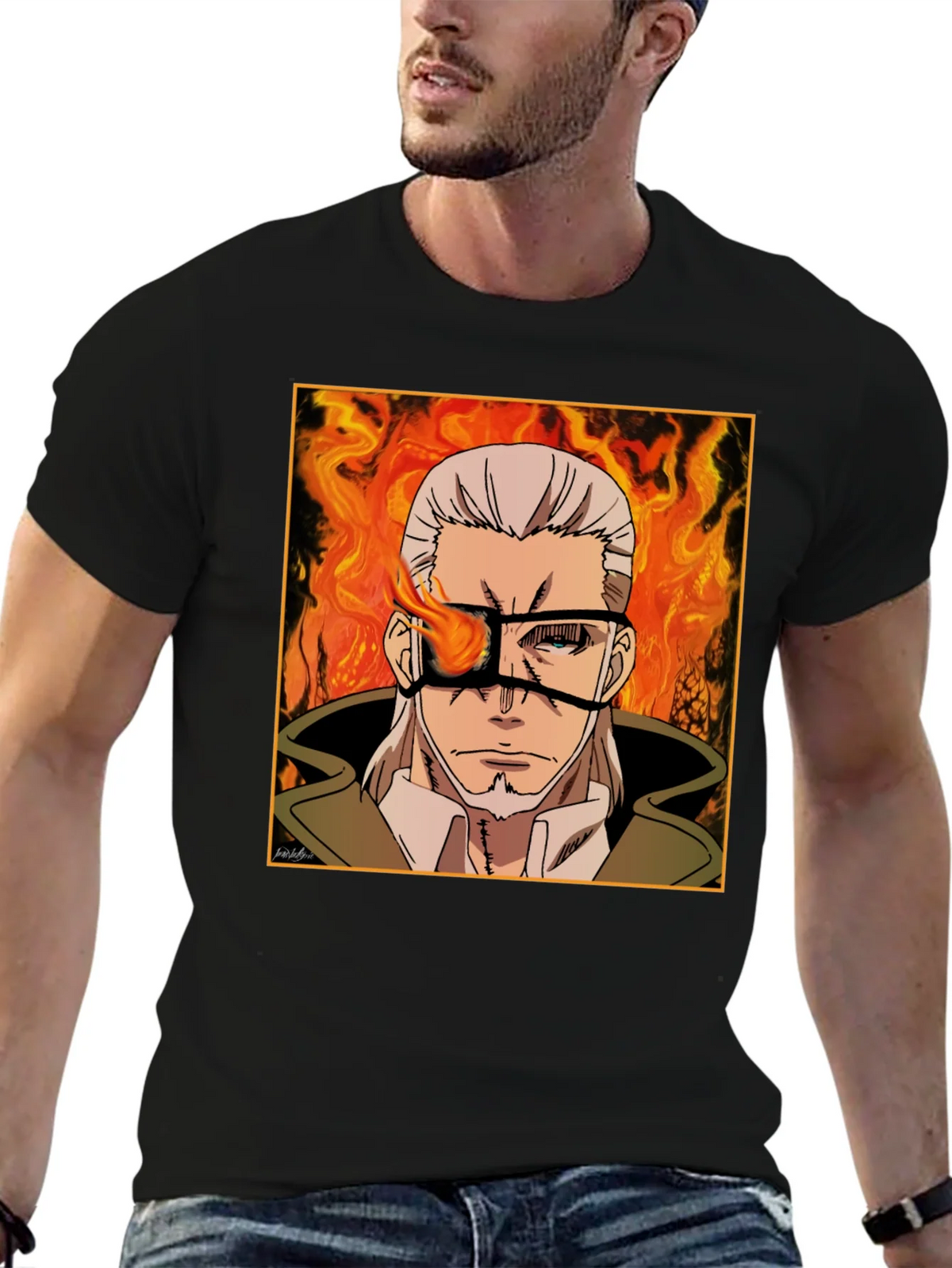 Fire Force Captain Barrett T-Shirt product image 6