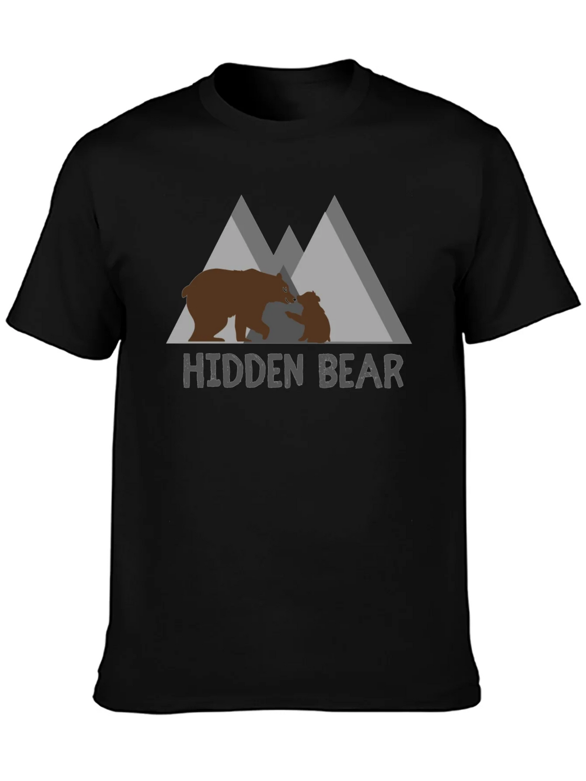 Hidden Bear Graphic Tee - Nature Lovers Comfort product image 3