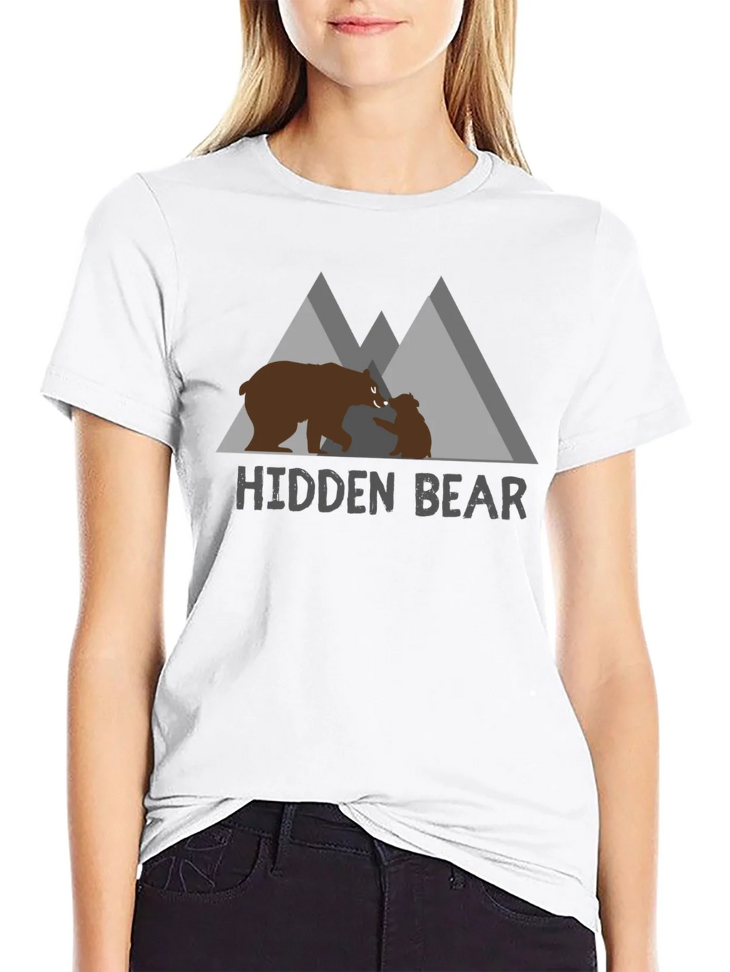 Hidden Bear Graphic Tee - Nature Lovers Comfort product image 8