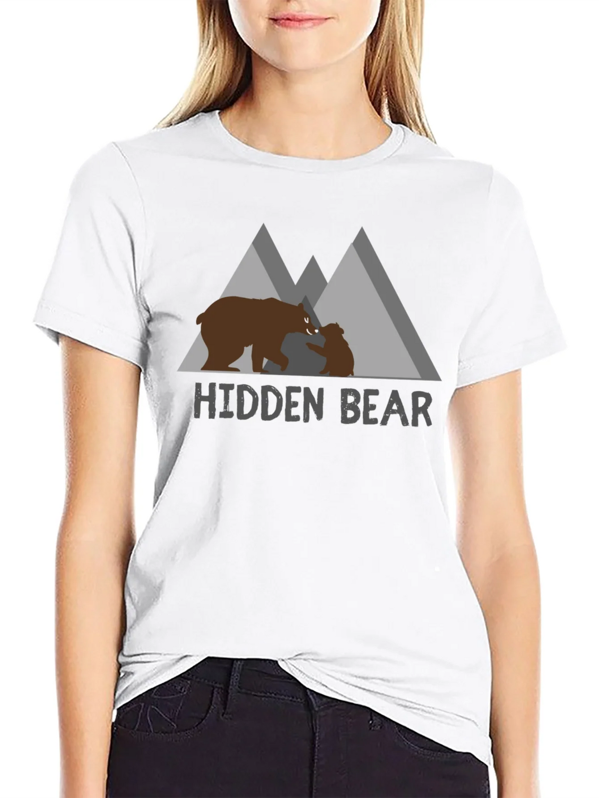 Hidden Bear Graphic Tee - Nature Lovers Comfort product image 8