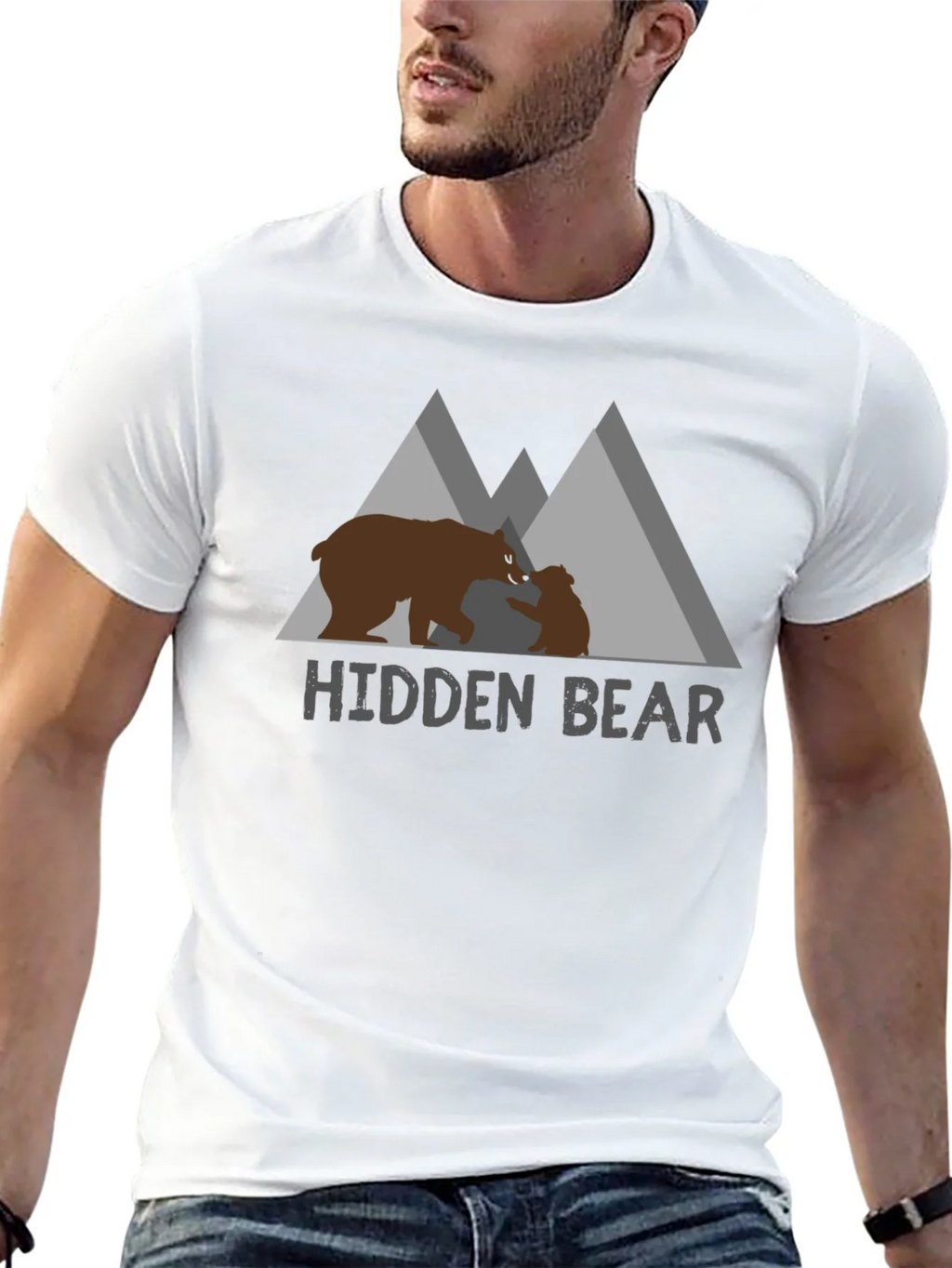 Hidden Bear Graphic Tee - Nature Lovers Comfort product image 12