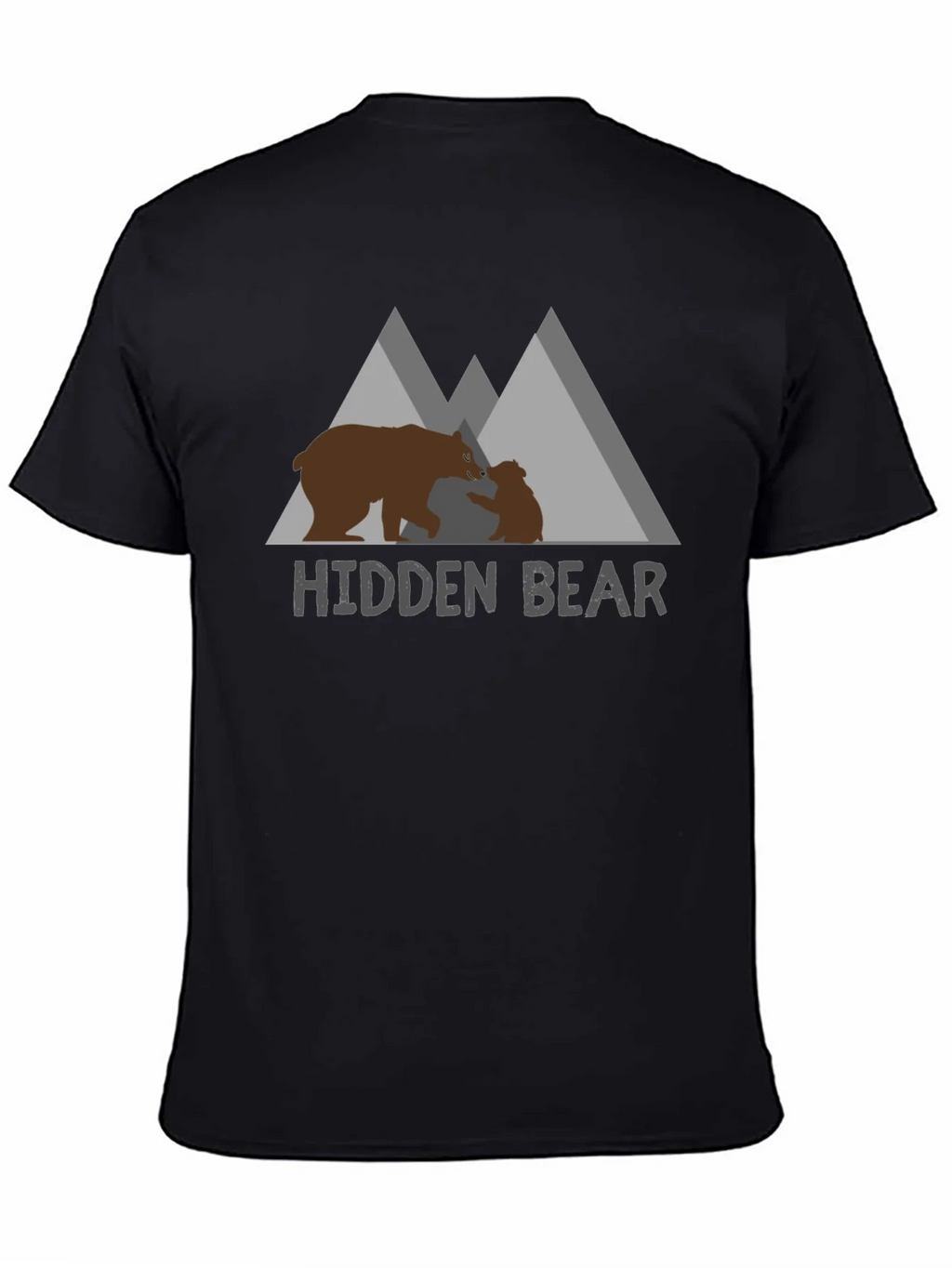 Hidden Bear Graphic Tee - Nature Lovers Comfort product image 4