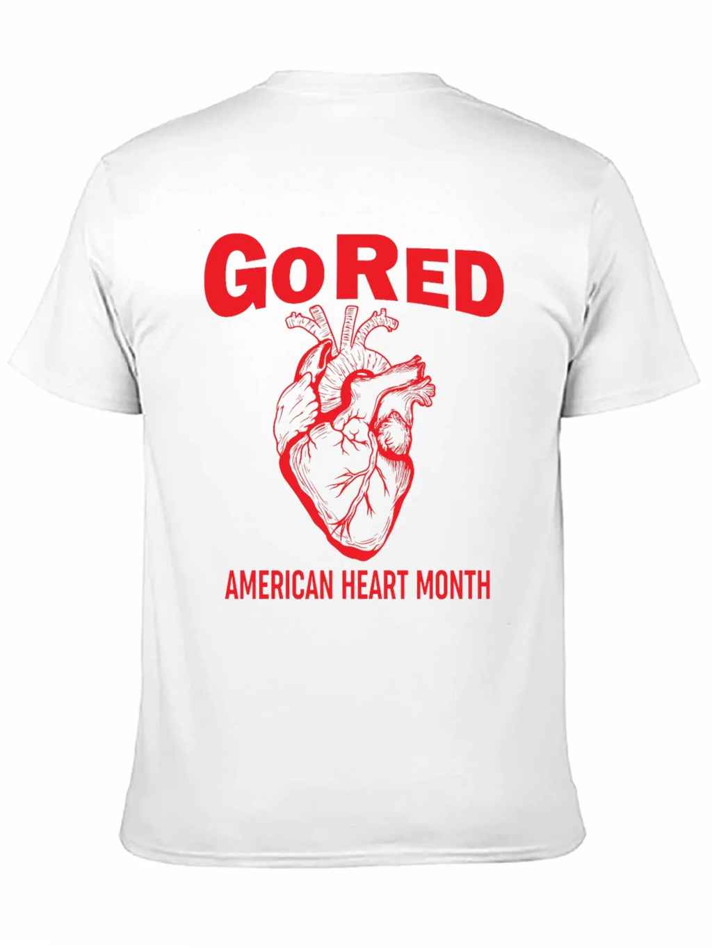 Go Red American Heart Month Graphic T-Shirt product image 2